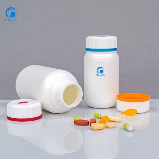 38mm Neck Finish Food Grade High Density Round Plastic Bottle with Matte Skin
