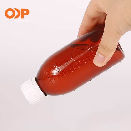 Bottiglie liquide per medicinali in bottiglia di sciroppo di plastica per animali domestici